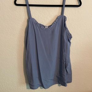 Blue Tank with Adjustable Straps, Tall Size
